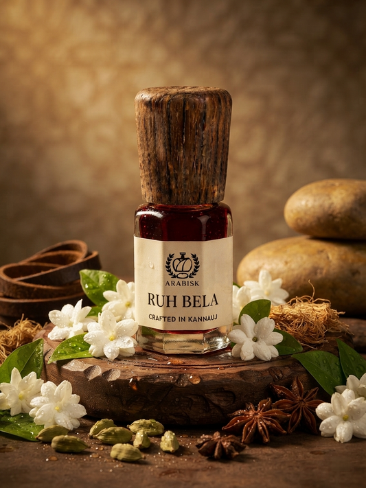 ARABISK Ruh Bela Attar | Pure Natural White Jasmine Attar Oil | Alcohol-Free, Long-Lasting Unisex Attar Arabisk