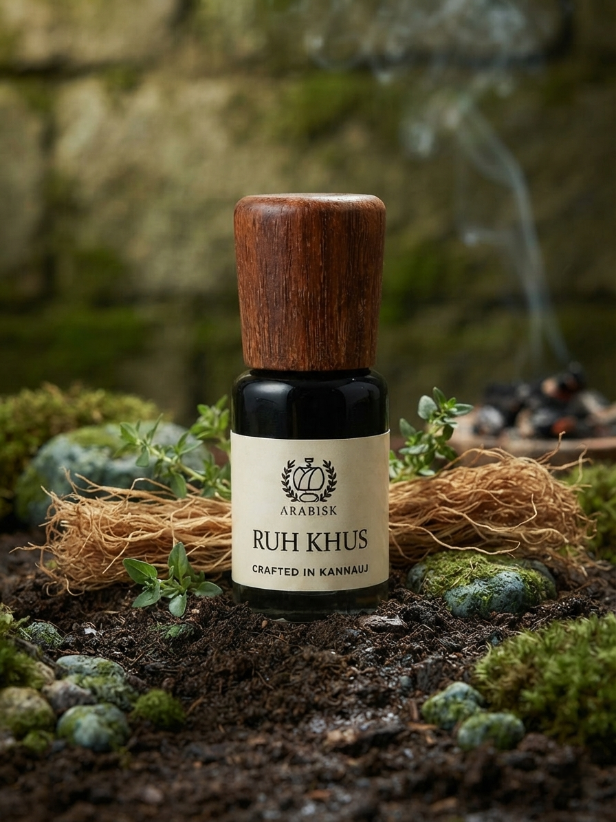 ARABISK Ruh Khus Attar | Pure Natural Attar Oil | Alcohol-Free, Long-Lasting Unisex Attar Arabisk