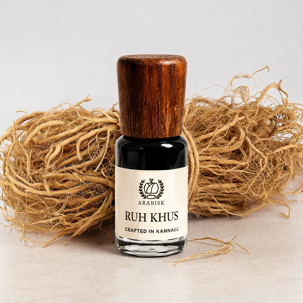 ARABISK Ruh Khus Attar | Pure Natural Attar Oil | Alcohol-Free, Long-Lasting Unisex Attar Arabisk