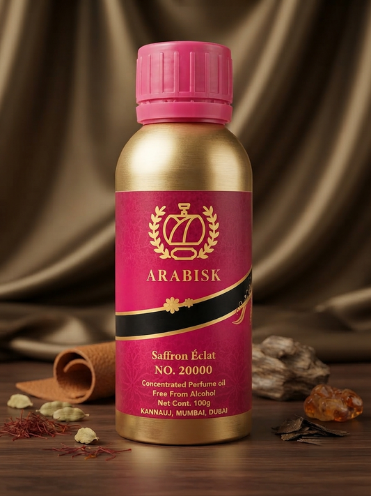 ARABISK Saffron Éclat | Handcrafted Oriental Attar | Alcohol-Free, Long-Lasting Fragrance Arabisk