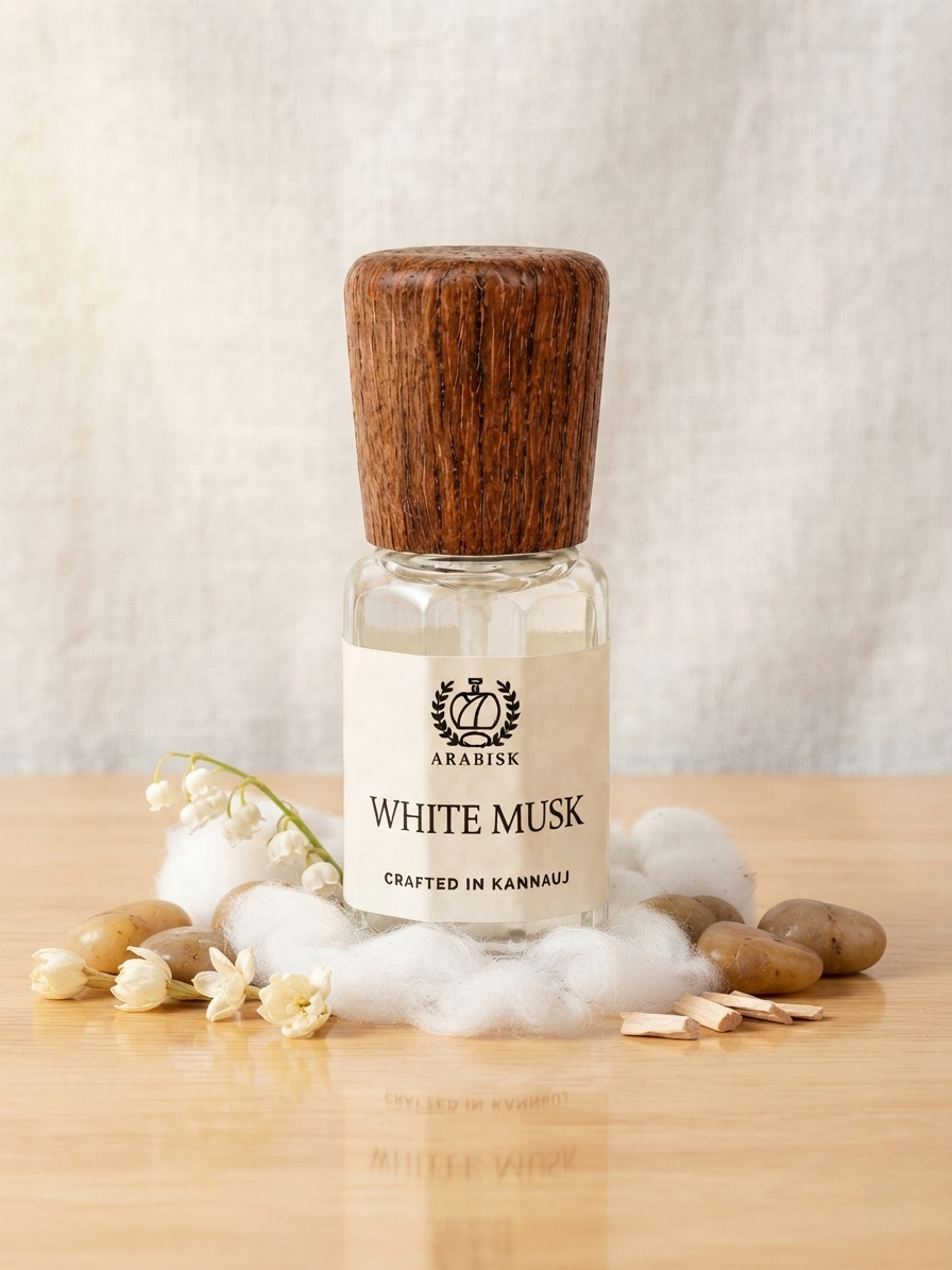 ARABISK White Musk Attar | Pure Natural Clean Musk Attar Oil | Alcohol-Free, Long-Lasting Unisex Attar Arabisk