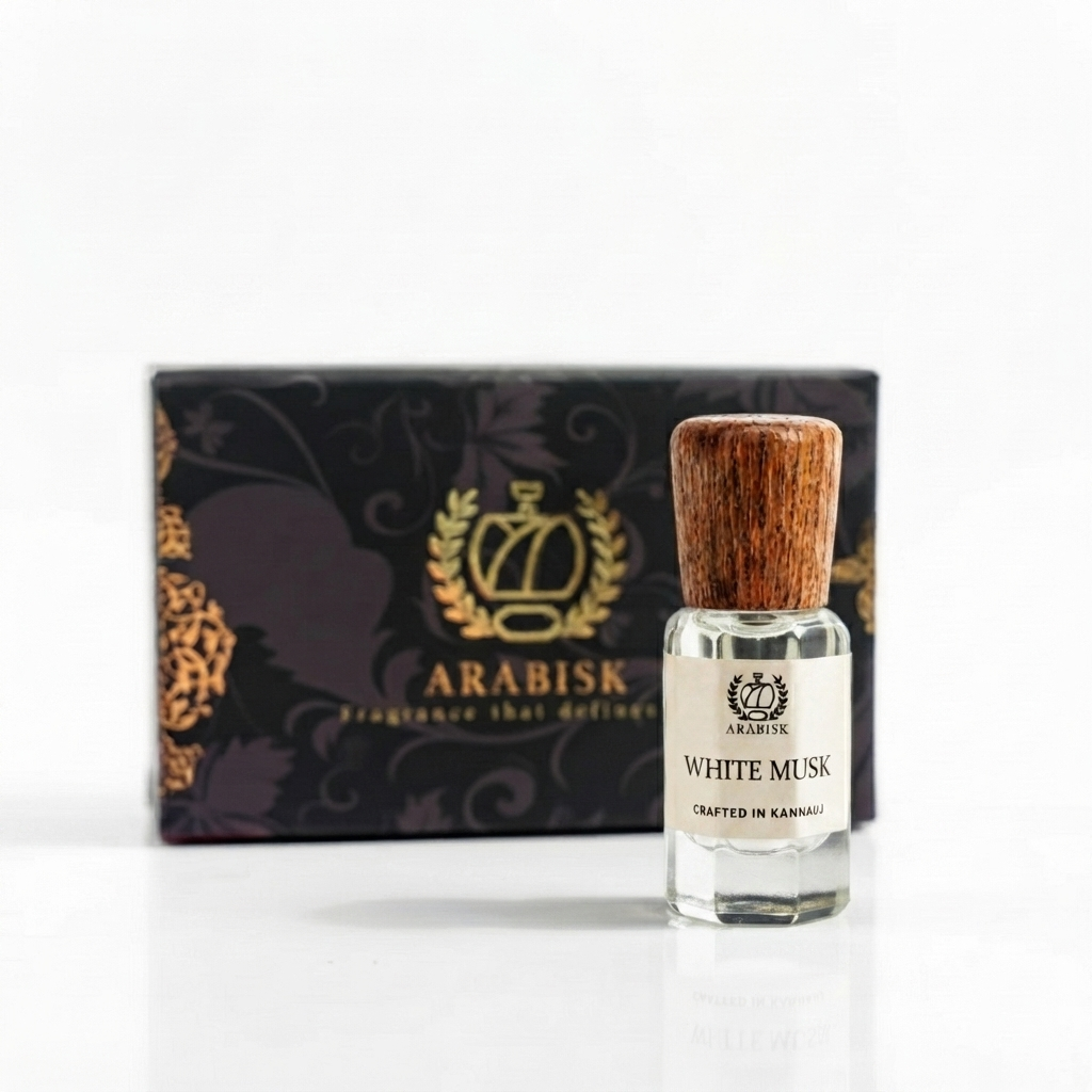 ARABISK White Musk Attar | Pure Natural Clean Musk Attar Oil | Alcohol-Free, Long-Lasting Unisex Attar Arabisk