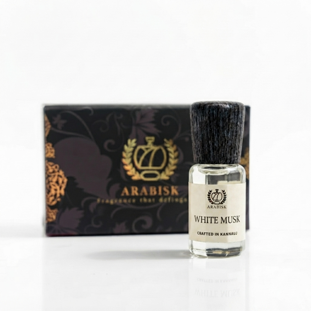 ARABISK White Musk Attar | Pure Natural Clean Musk Attar Oil | Alcohol-Free, Long-Lasting Unisex Attar Arabisk