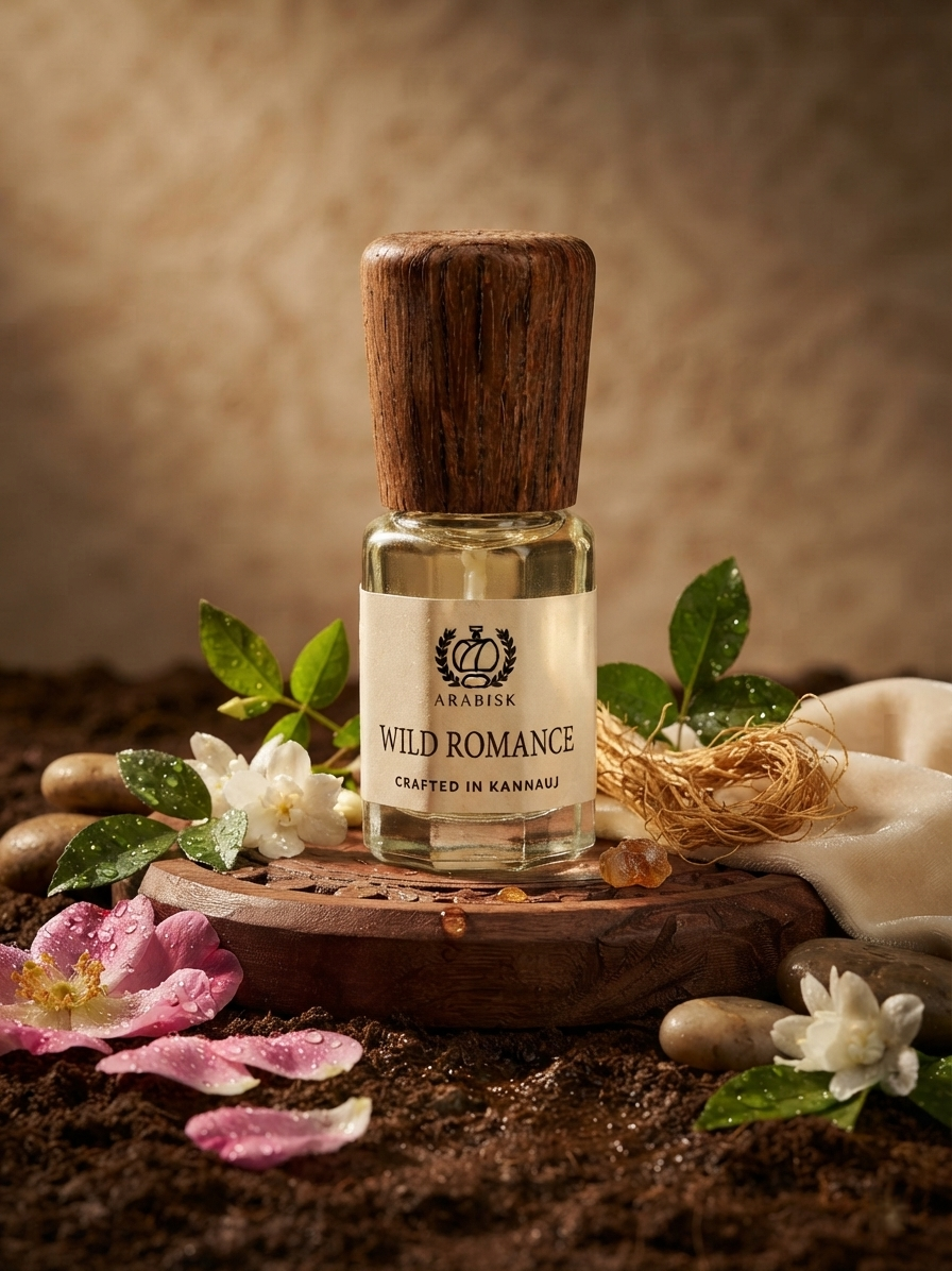 ARABISK Wild Romance Attar | Pure Floral & Musk Attar Oil | Alcohol-Free, Long-Lasting Unisex Attar Arabisk